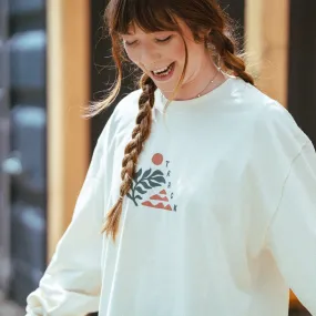Sistere Long Sleeve Tee in Ecru