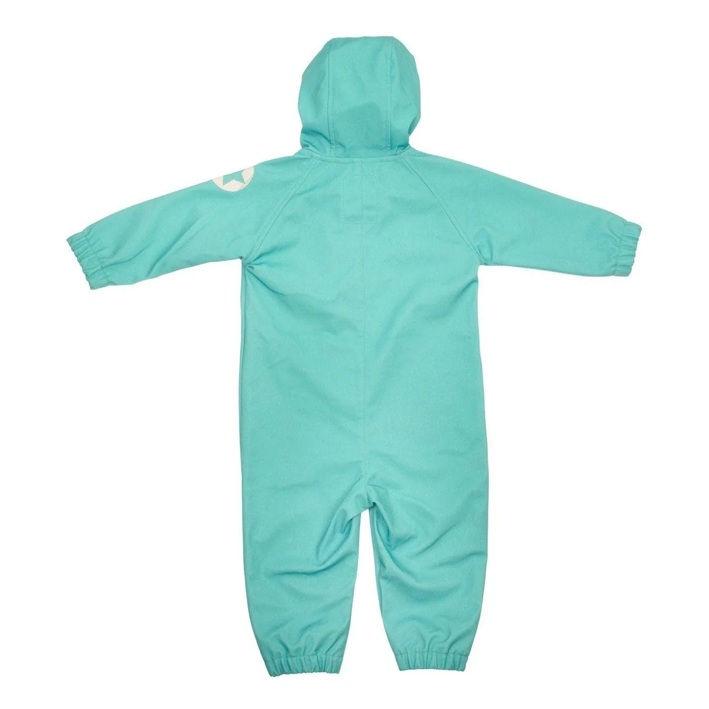 Softshell Waterproof Breathable One Piece Overall Suit: Wave Blue