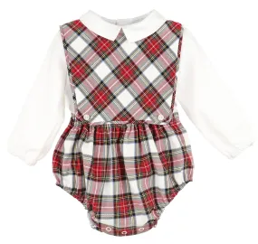 Stewart Plaid Boy Overall