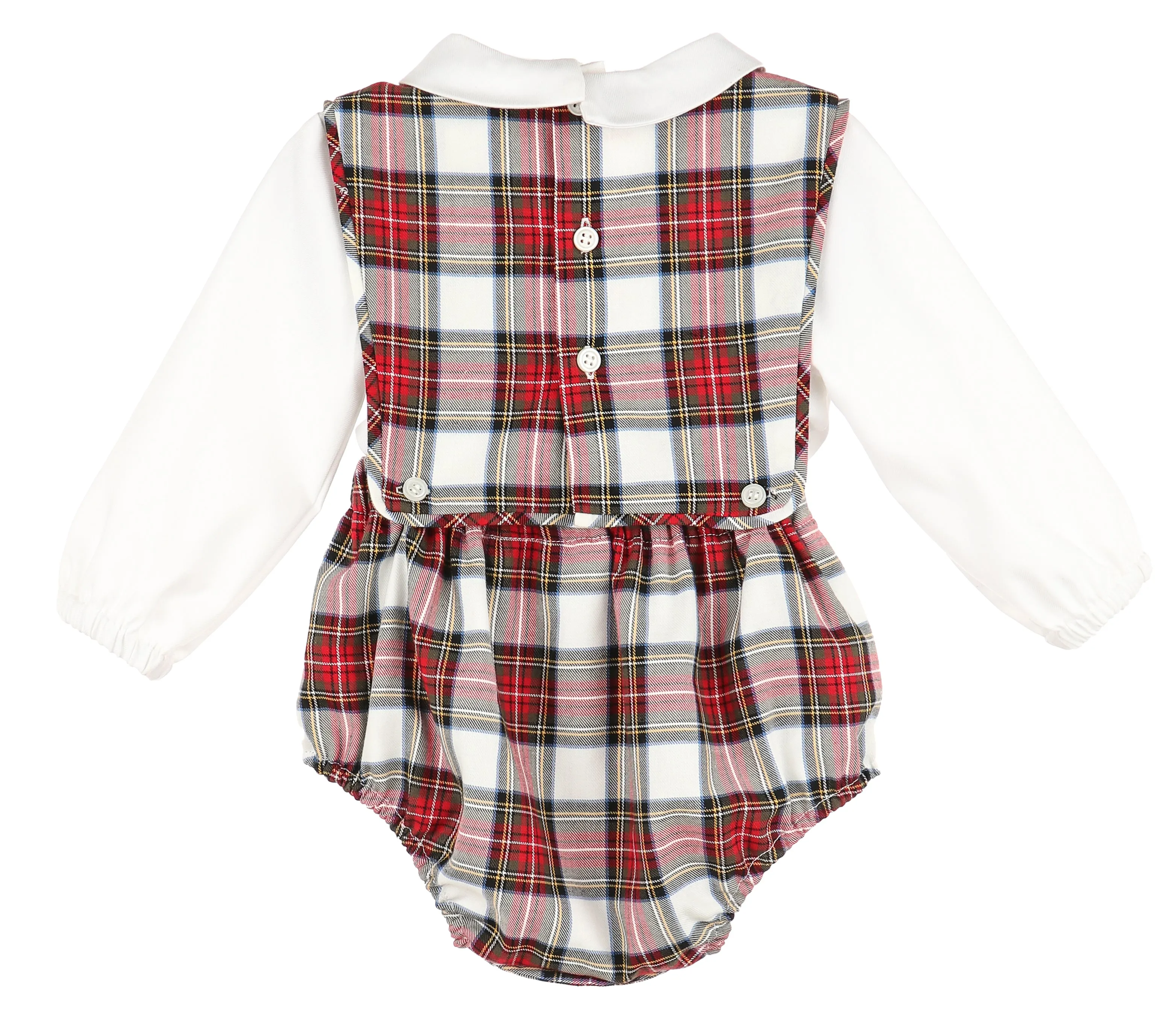 Stewart Plaid Boy Overall