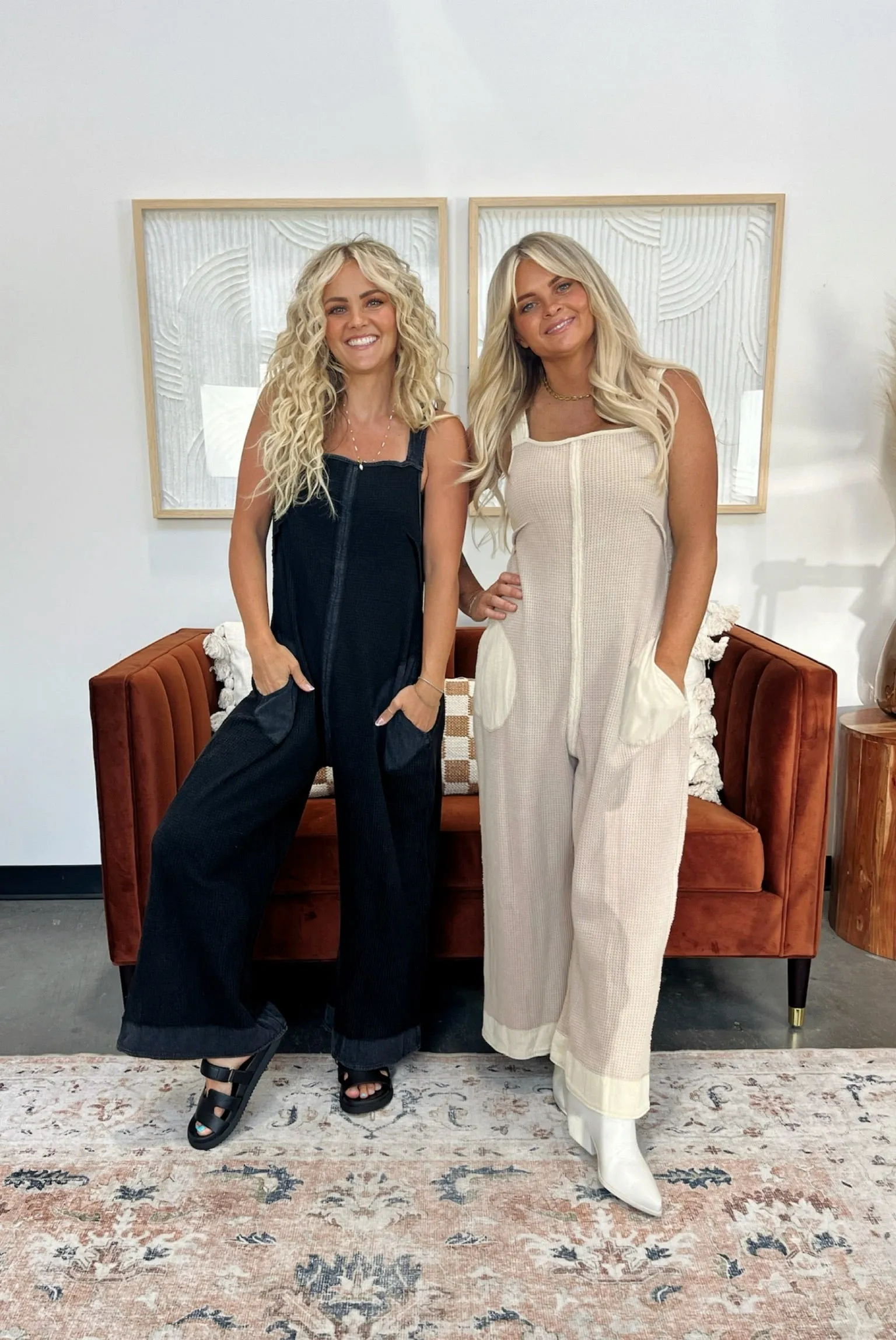 Sunscape Waffle Jumpsuit