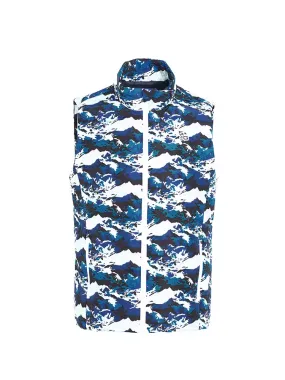 SVG Men's Camouflage Print Down Vest Stand Collar Vest