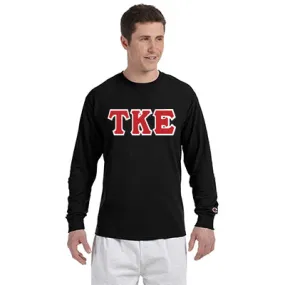 Tau Kappa Epsilon Champion Long-Sleeve Tee - Champion CC8C - TWILL