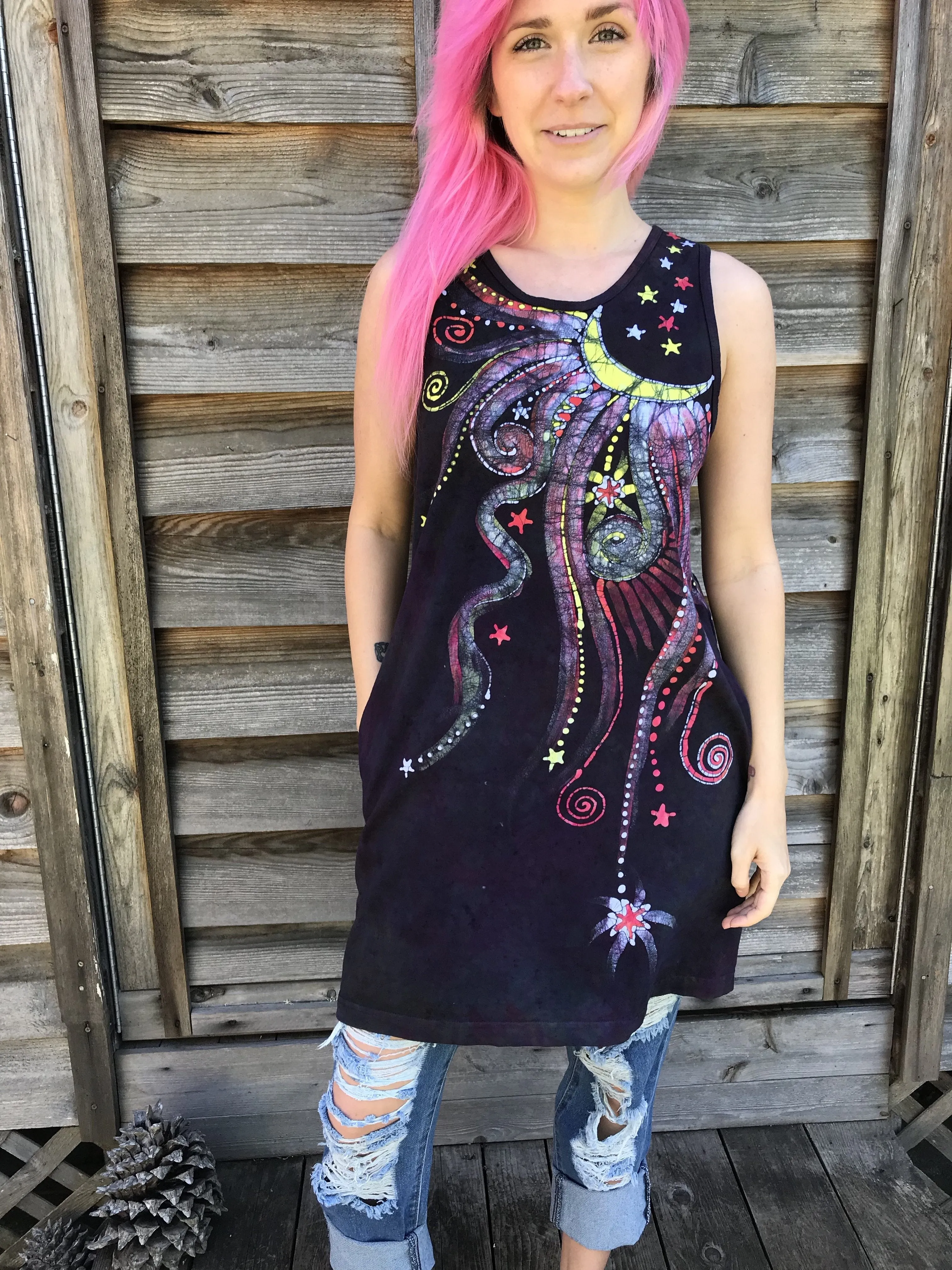 The City at Night Summer Dress