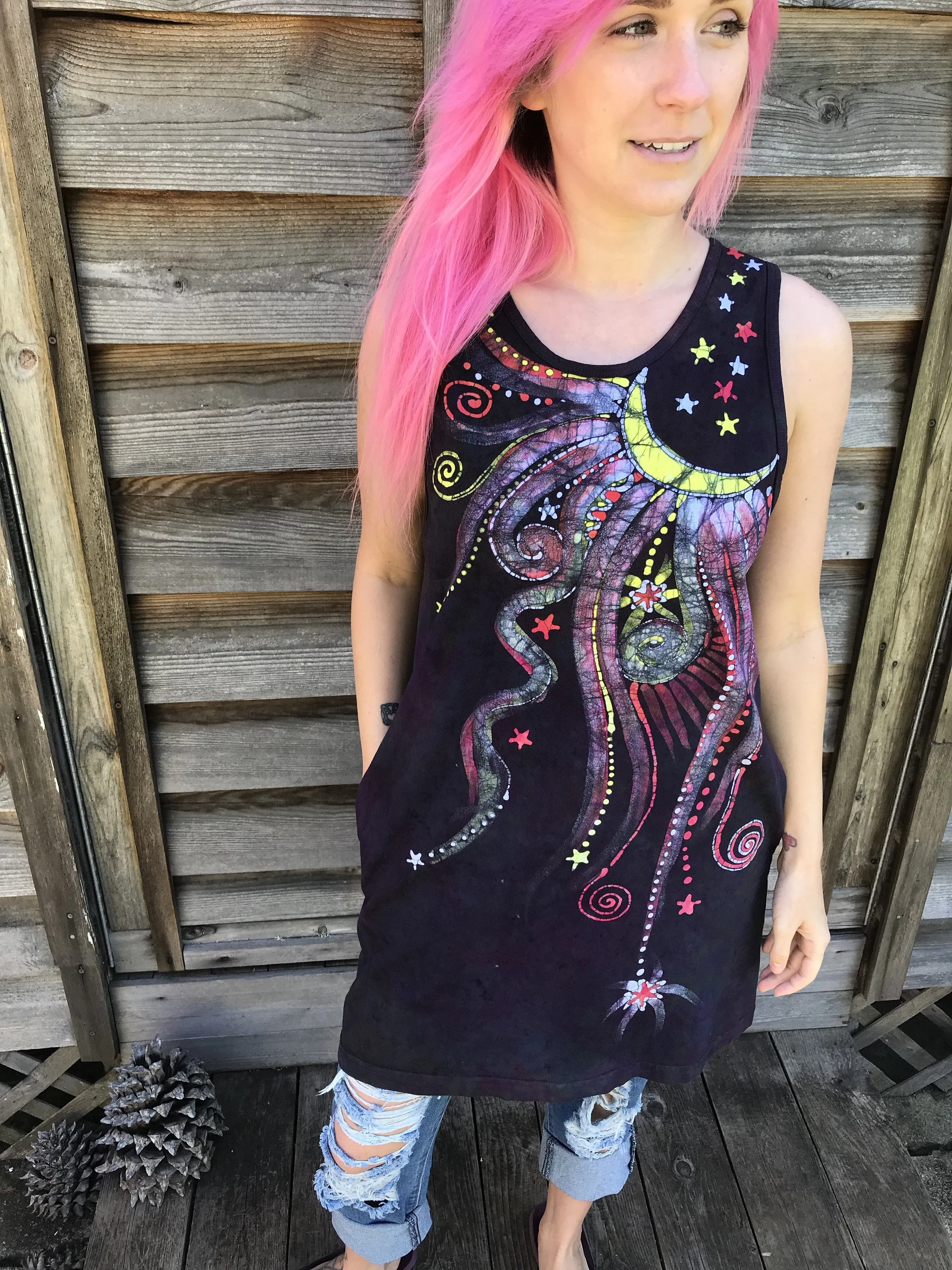 The City at Night Summer Dress