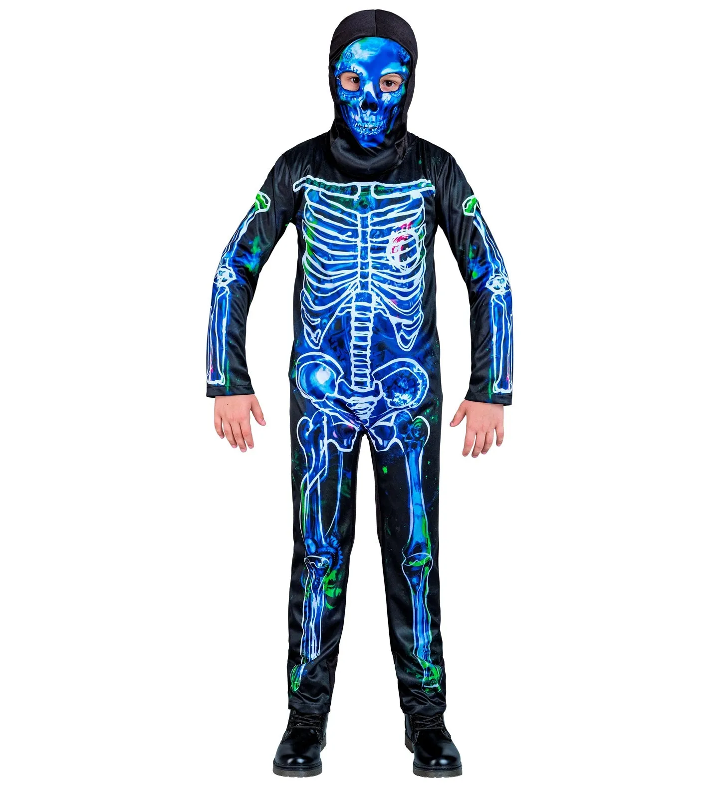 Toxic Skeleton Costume Blue