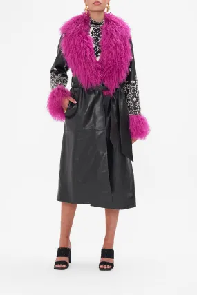 TRENCH WITH FRENCH CUFF FELINE FANTASY