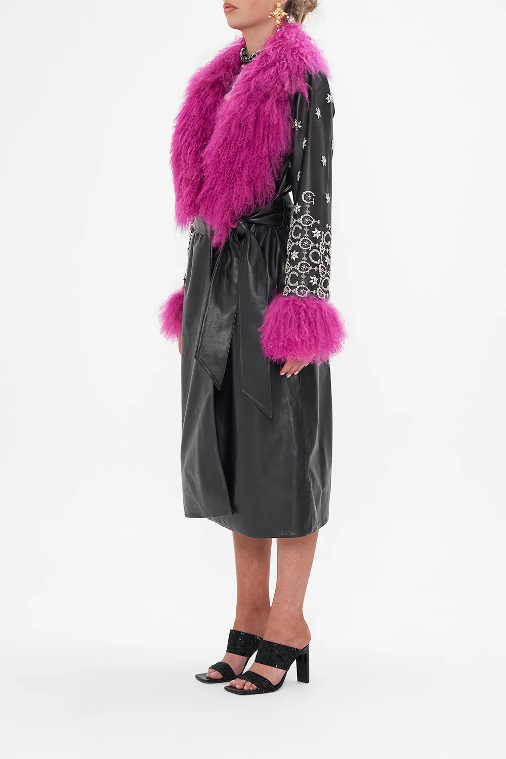 TRENCH WITH FRENCH CUFF FELINE FANTASY
