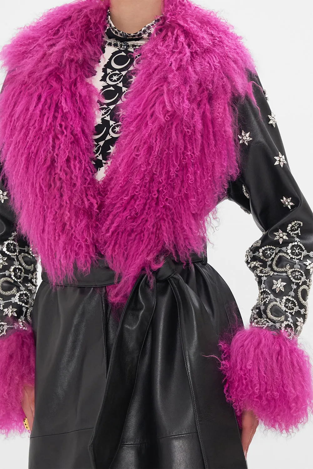 TRENCH WITH FRENCH CUFF FELINE FANTASY