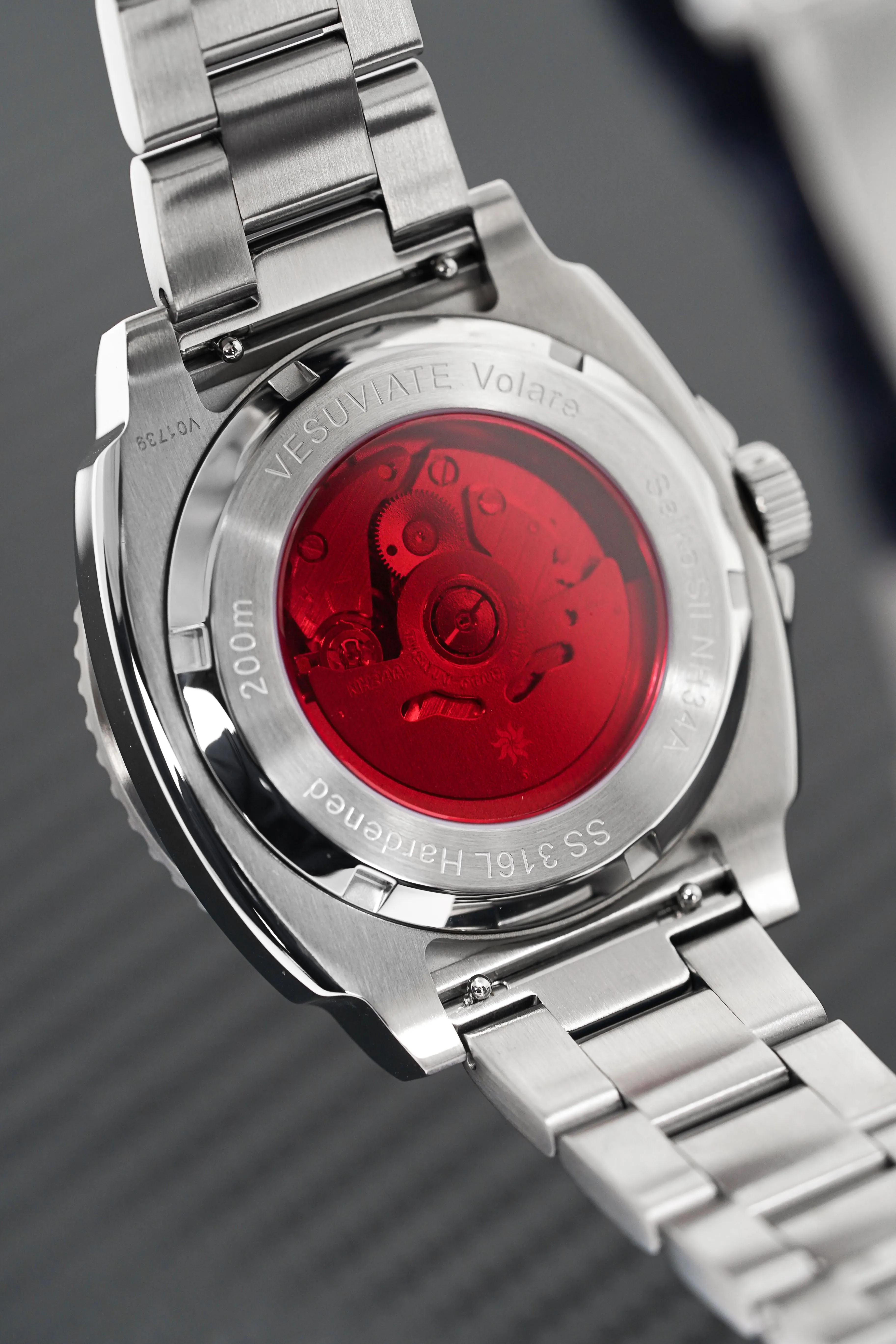 Vesuviate Men's Watch GMT Volare Red