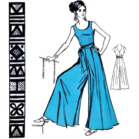 Vintage 1970s Sewing Pattern, Jumpsuit - Bust: 36” (91cm)