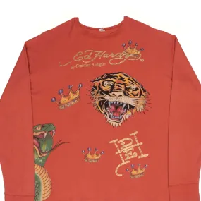 VINTAGE ED HARDY LONG SLEEVE TEE SHIRT 2000S SIZE 3XL