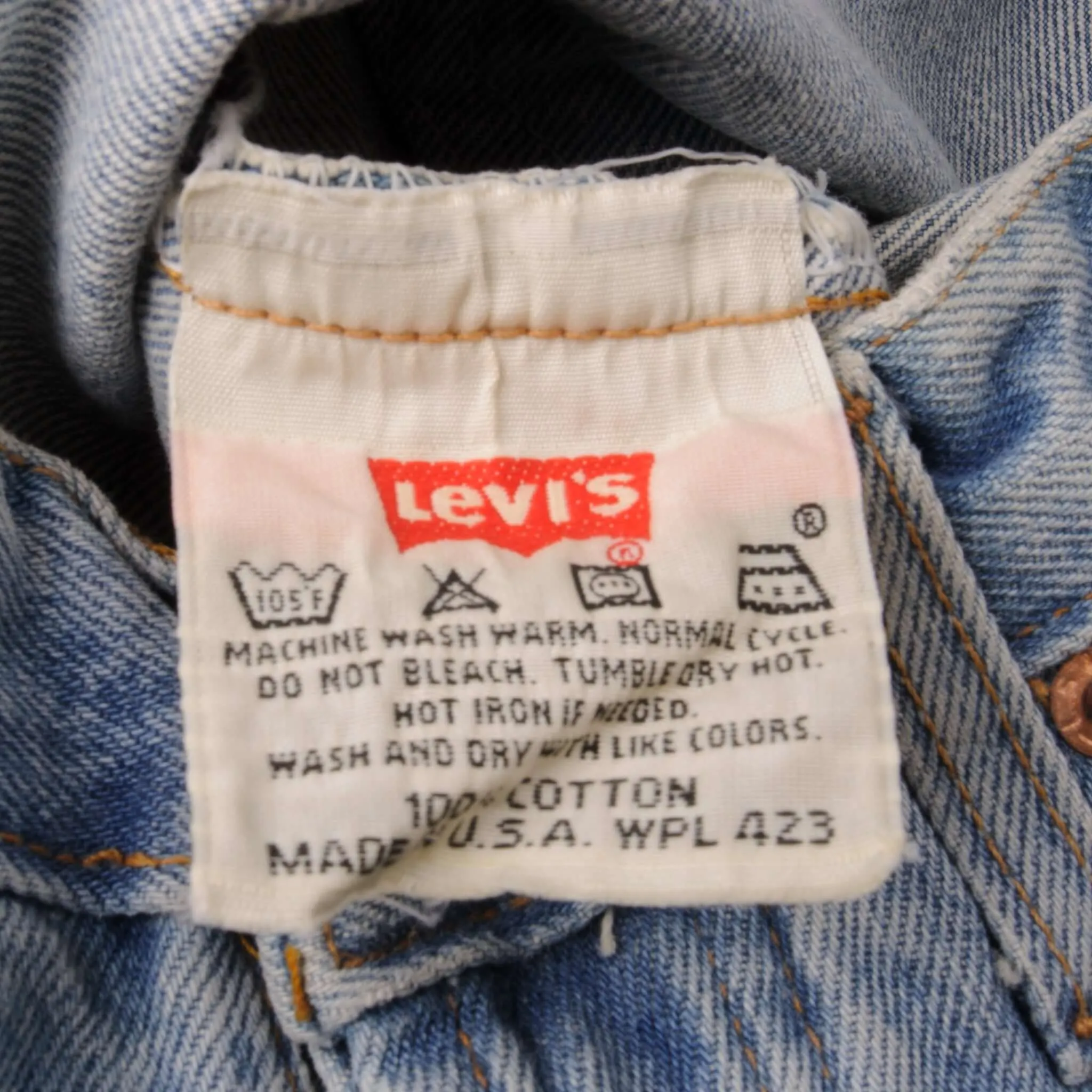 VINTAGE LEVIS 501 PRESHRUNK JEANS 1993 SIZE 31X32 W31 L32 MADE IN USA DEADSTOCK