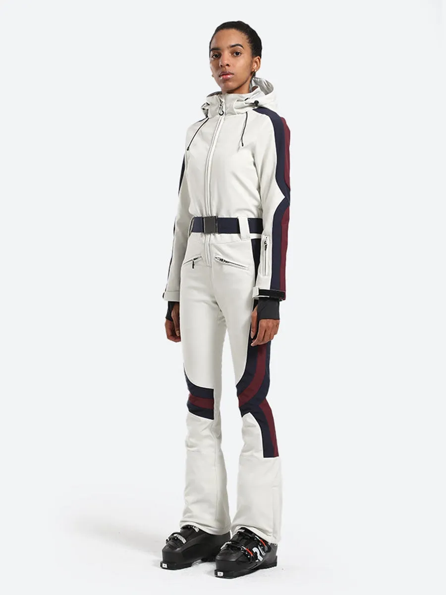 Winter Warm Belted Ski & Snowboard Jumpsuit