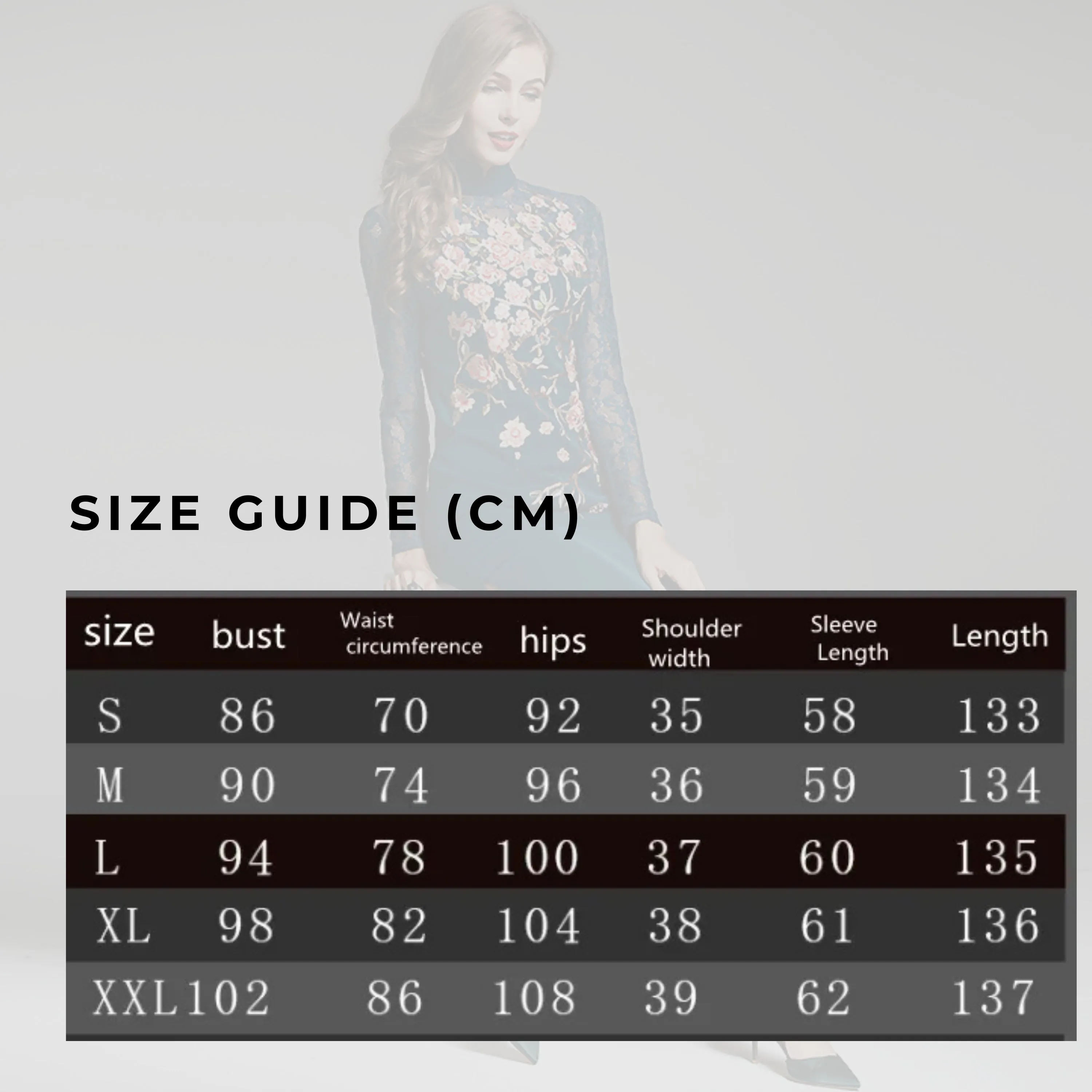 Women's Elegant Embroidered Flower Midi Dress