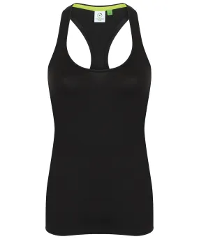 Womens racerback vest | Black
