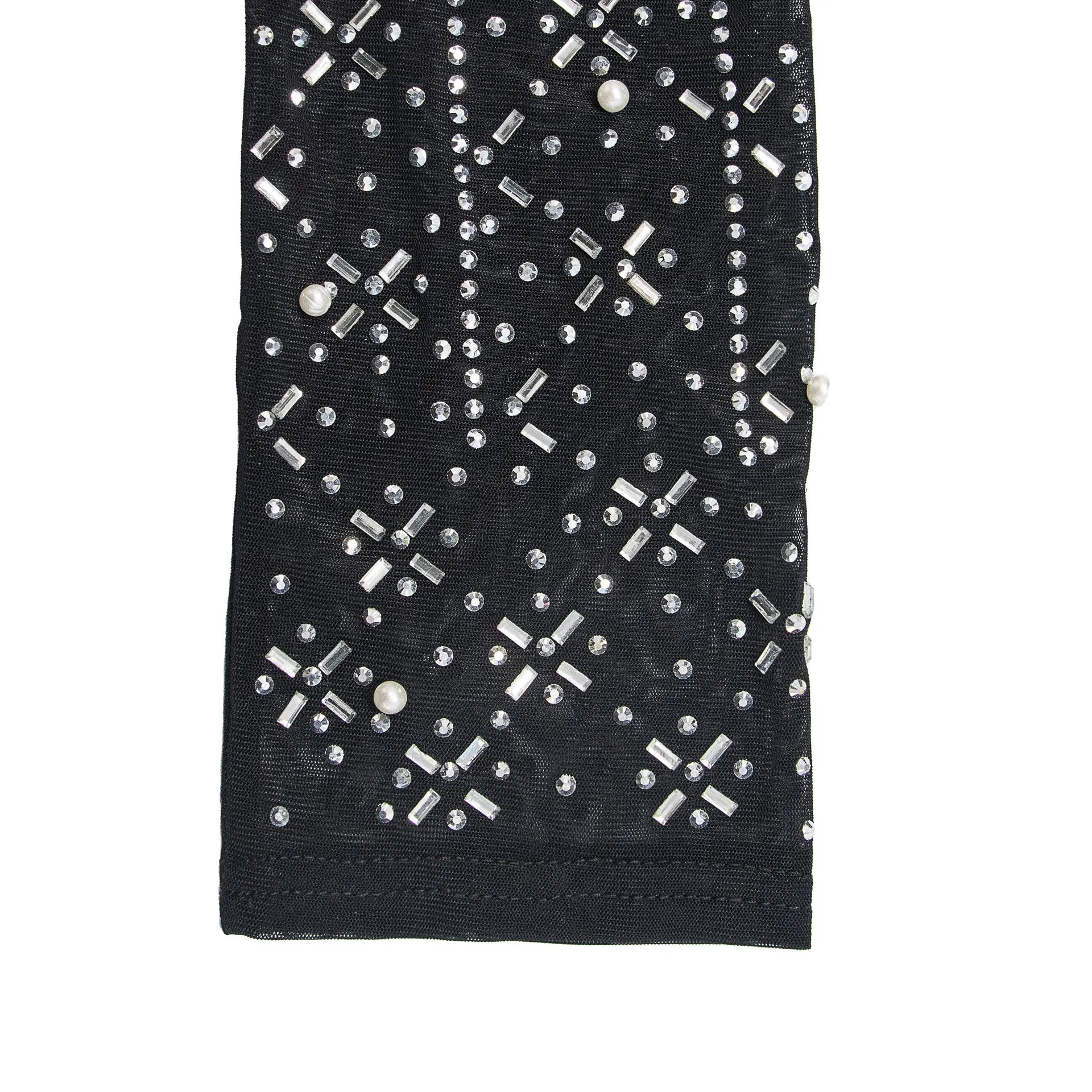 Women's Wear Pure Color Mesh Rhinestone Sleeveless Trousers Jumpsuit