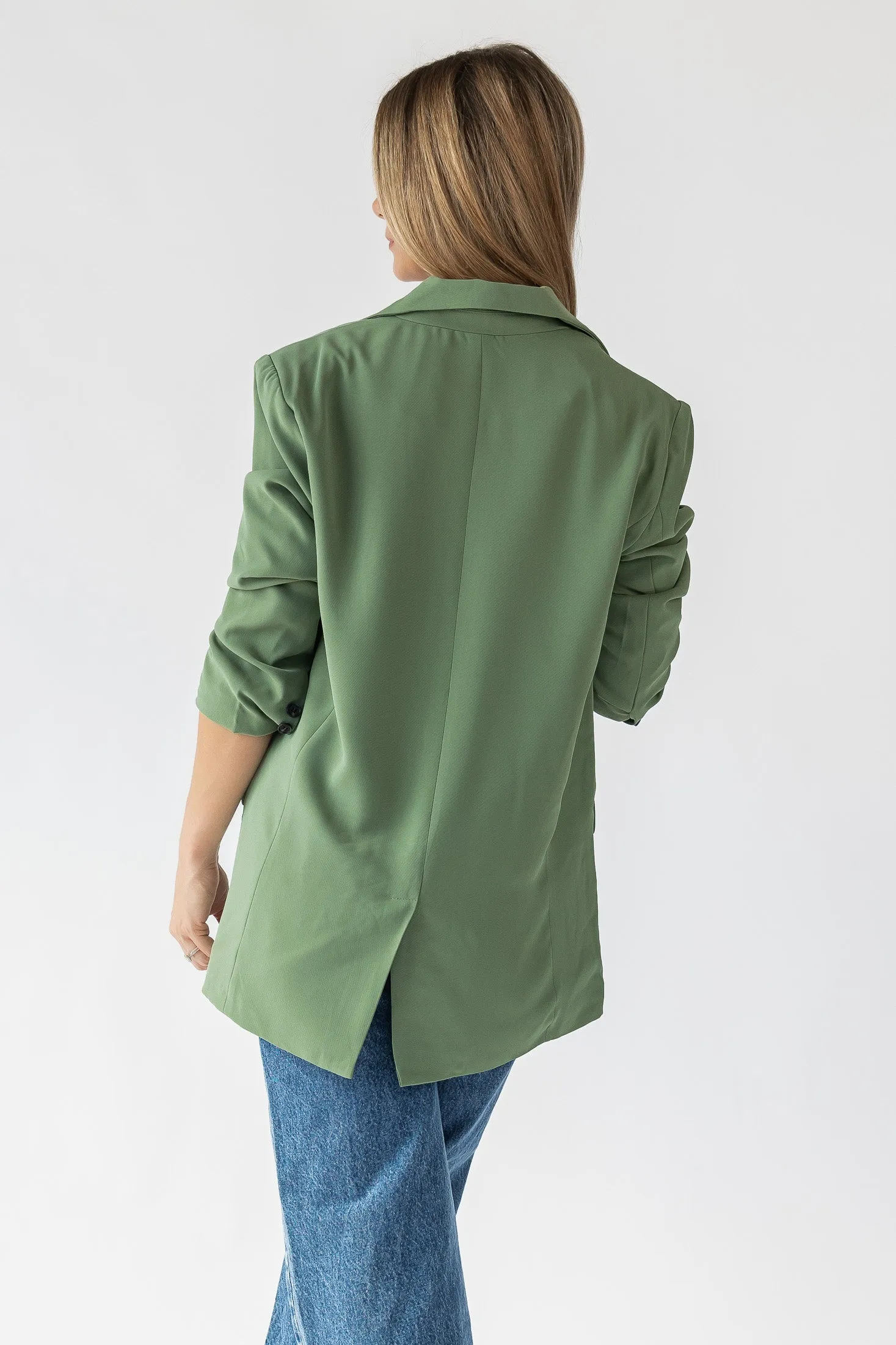 Yara Sage Oversized Blazer - Final Sale