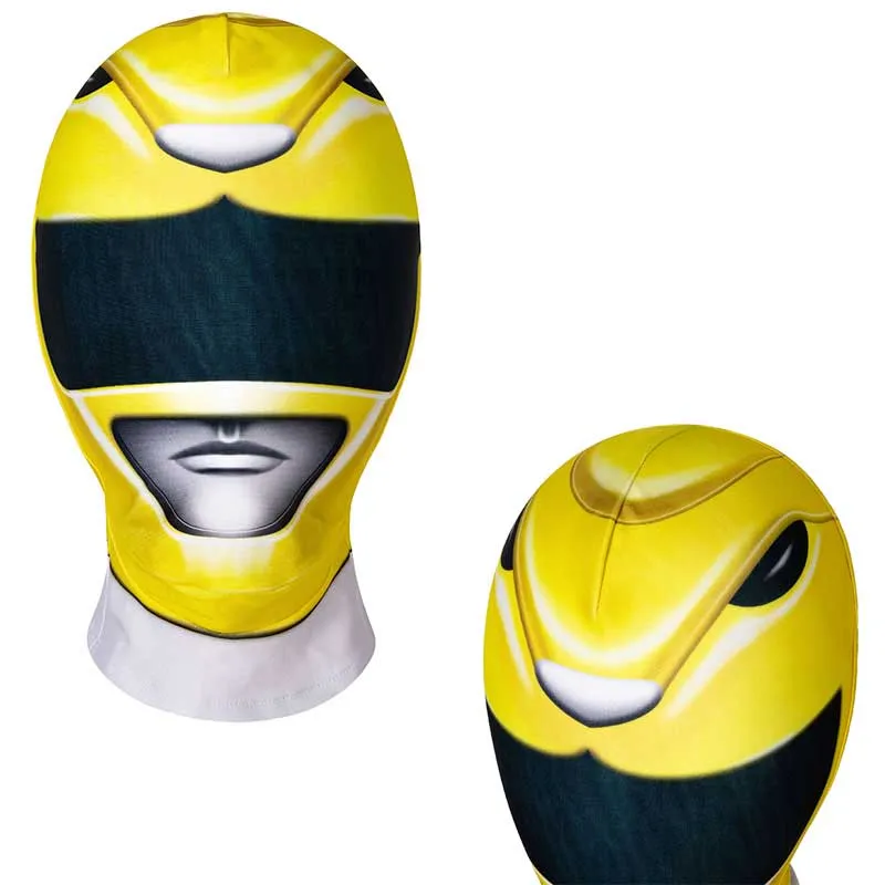 Yellow Power Rangers Jumpsuit Kids Ranger Cosplay Costume Halloween Bodysuit BEcostume