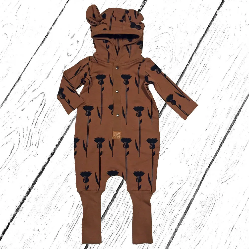 Zezuzulla Overall Eared Jumpsuit Thistle on Cinnamon